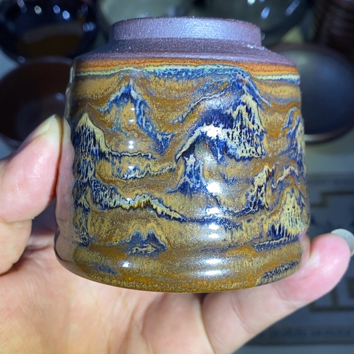 茶盏盏心茶器放漏了