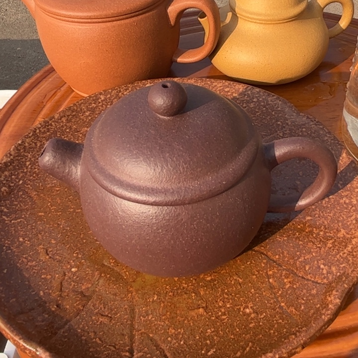 茶壶紫砂小胖子天青120cc
