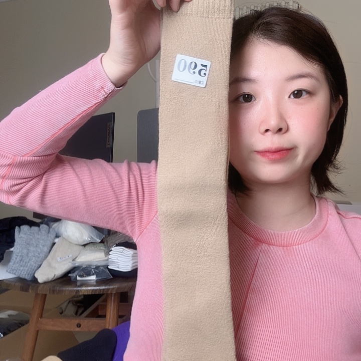 三醋酯纤维浅棕色袜套590