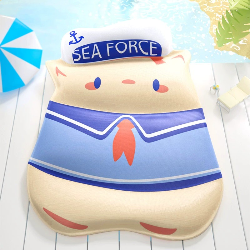 宠物海军猫海绵冰垫布偶猫夏季睡觉靠枕凉席猫咪降温耐抓夏天凉窝