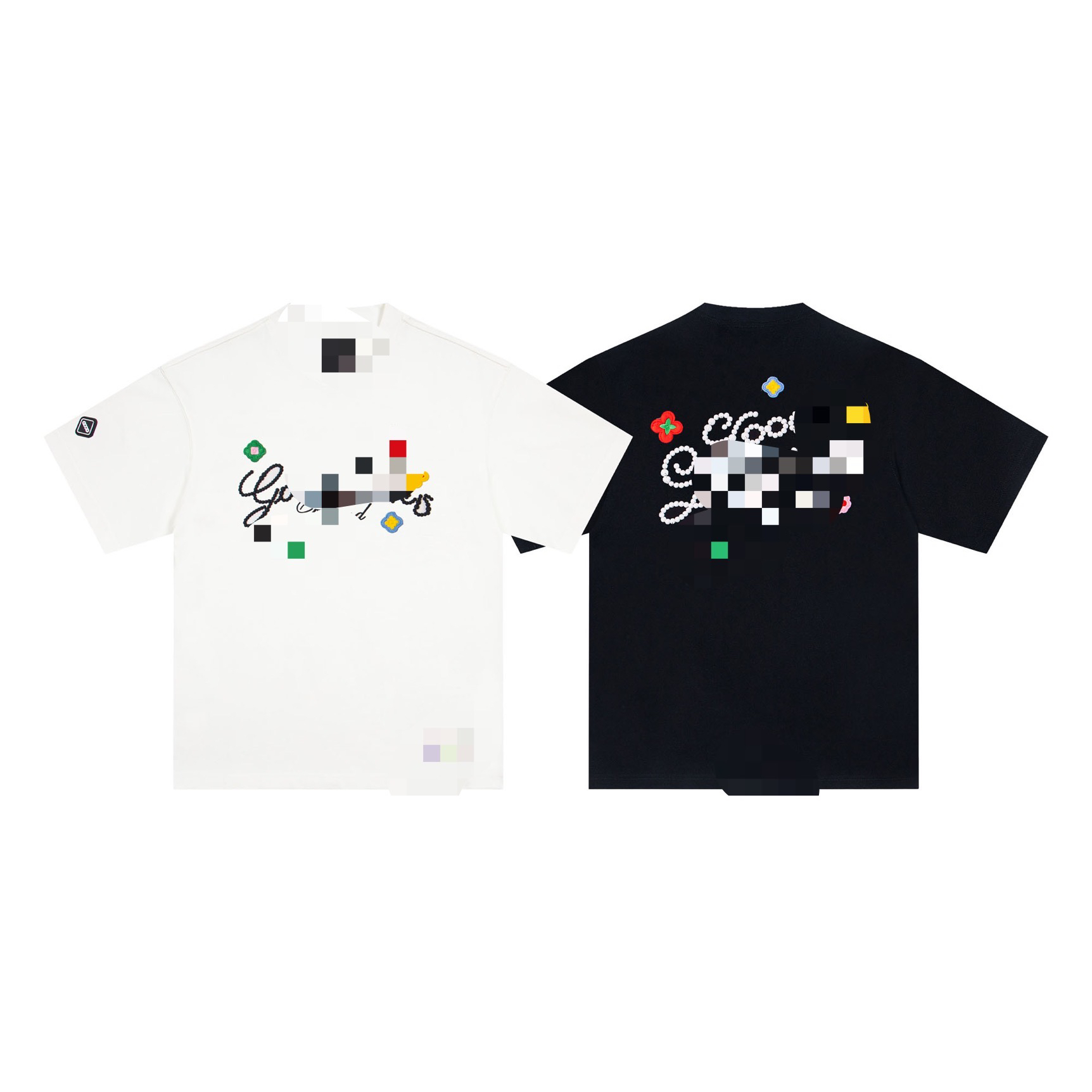 GOO立体刺绣标语轻奢时尚高级感短䄂