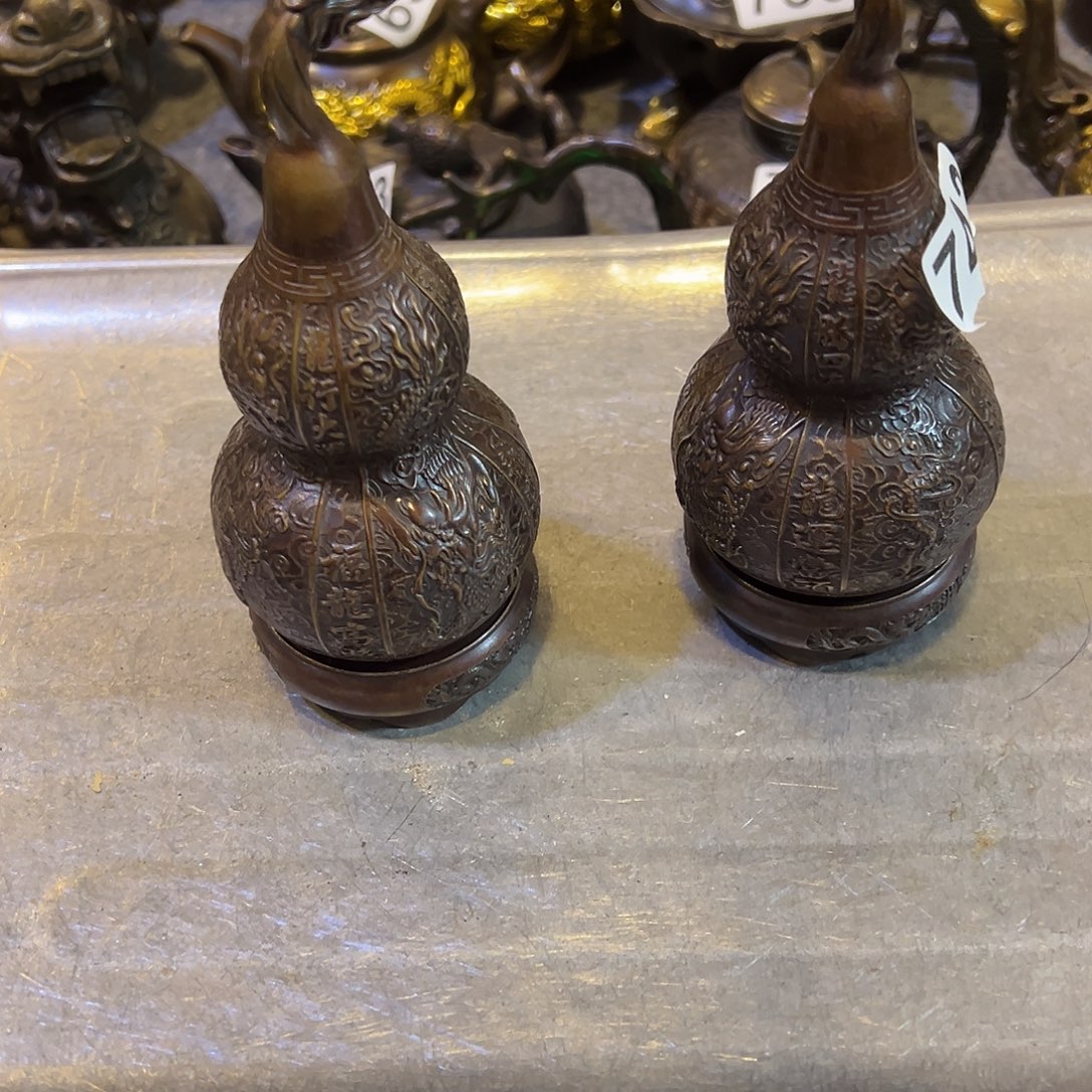 黄铜摆件，文房摆件