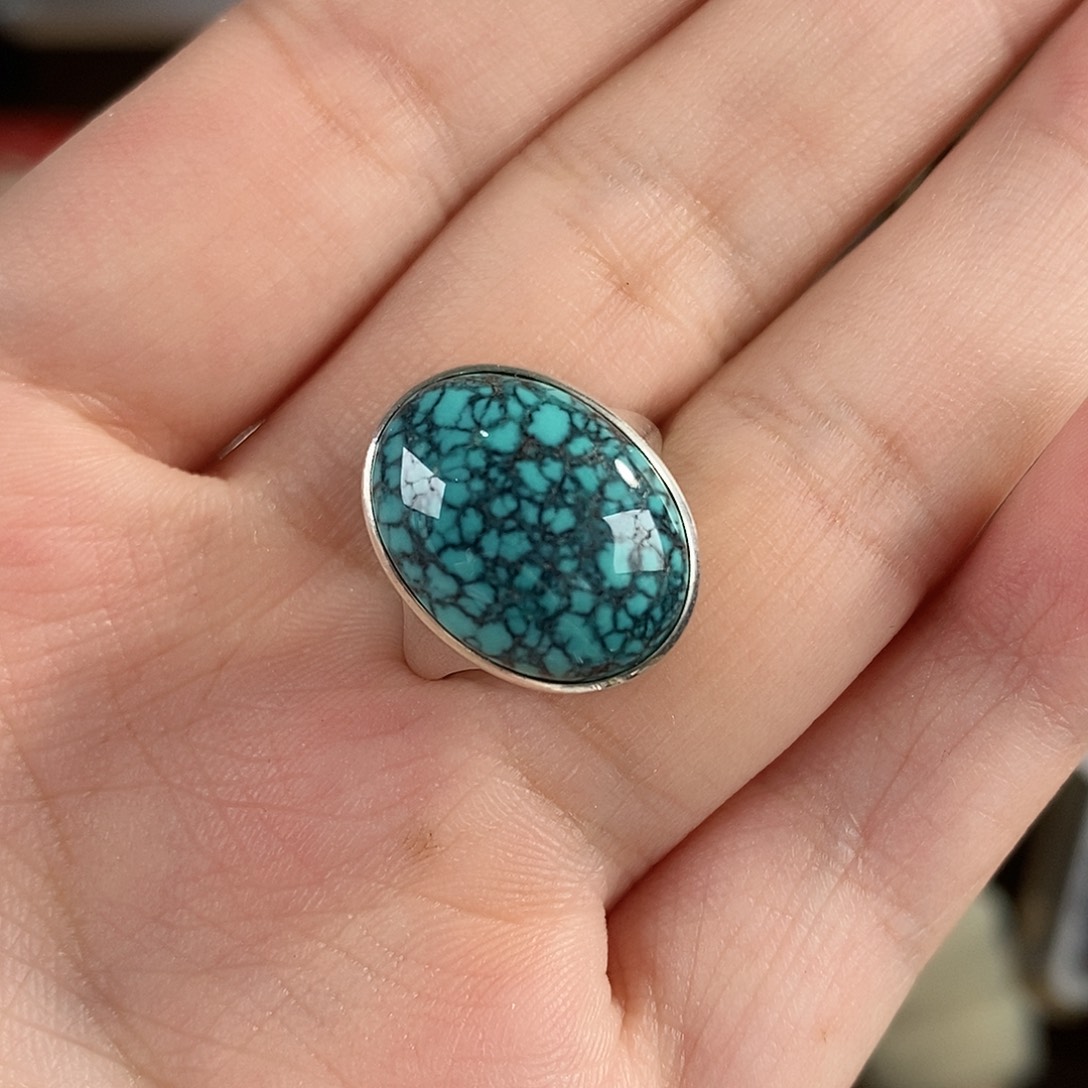 绿松石银S925镶嵌珠宝奇石