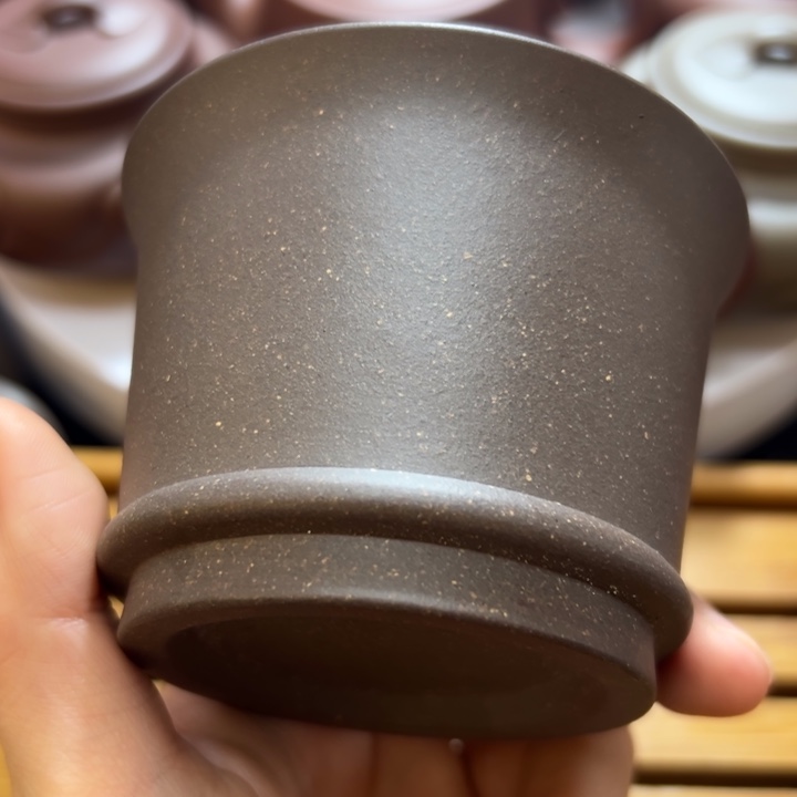 紫泥茶杯青灰紫泥和推广款主人杯200cc