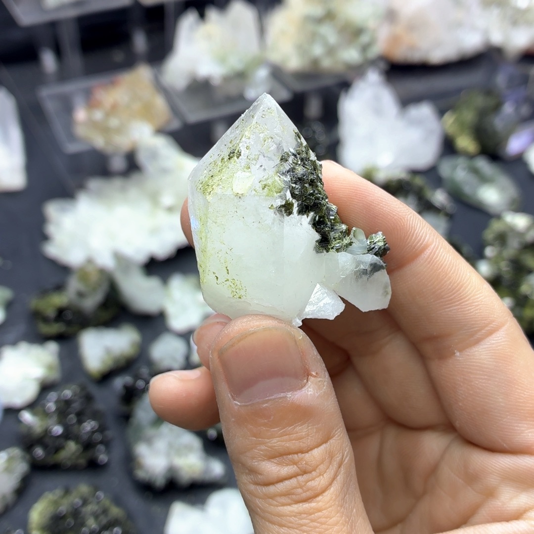 石材一个抹茶绿蛋晶花园