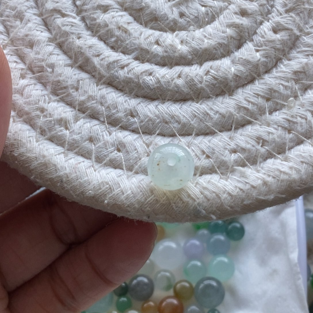 散珠翡翠9×6.5天然翡翠A货散珠