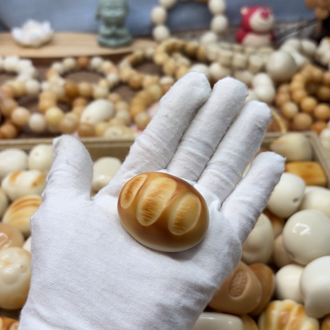 菩提根/象牙果吊坠牙果面包把件318