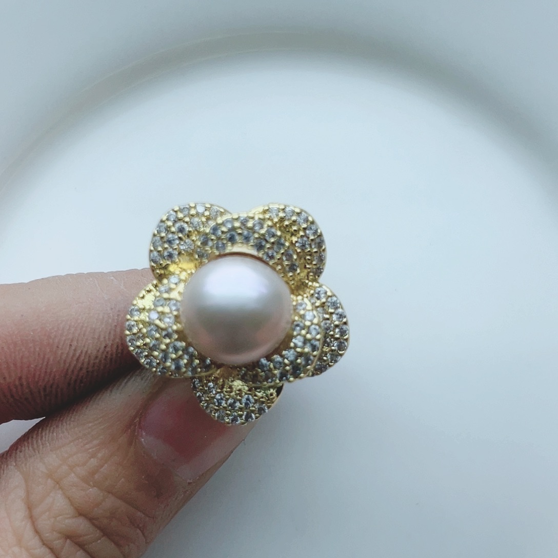 淡水珍珠颈饰银S925镶嵌