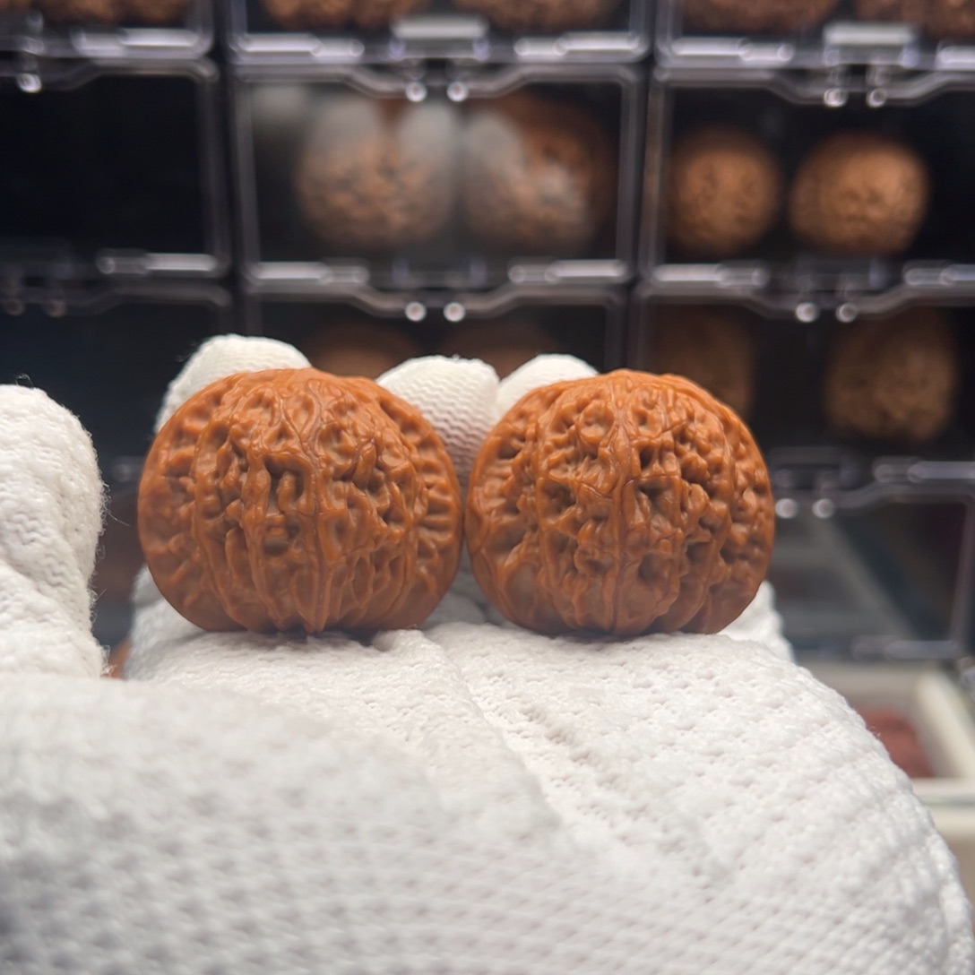 此***海文玩核桃把件磨盘39