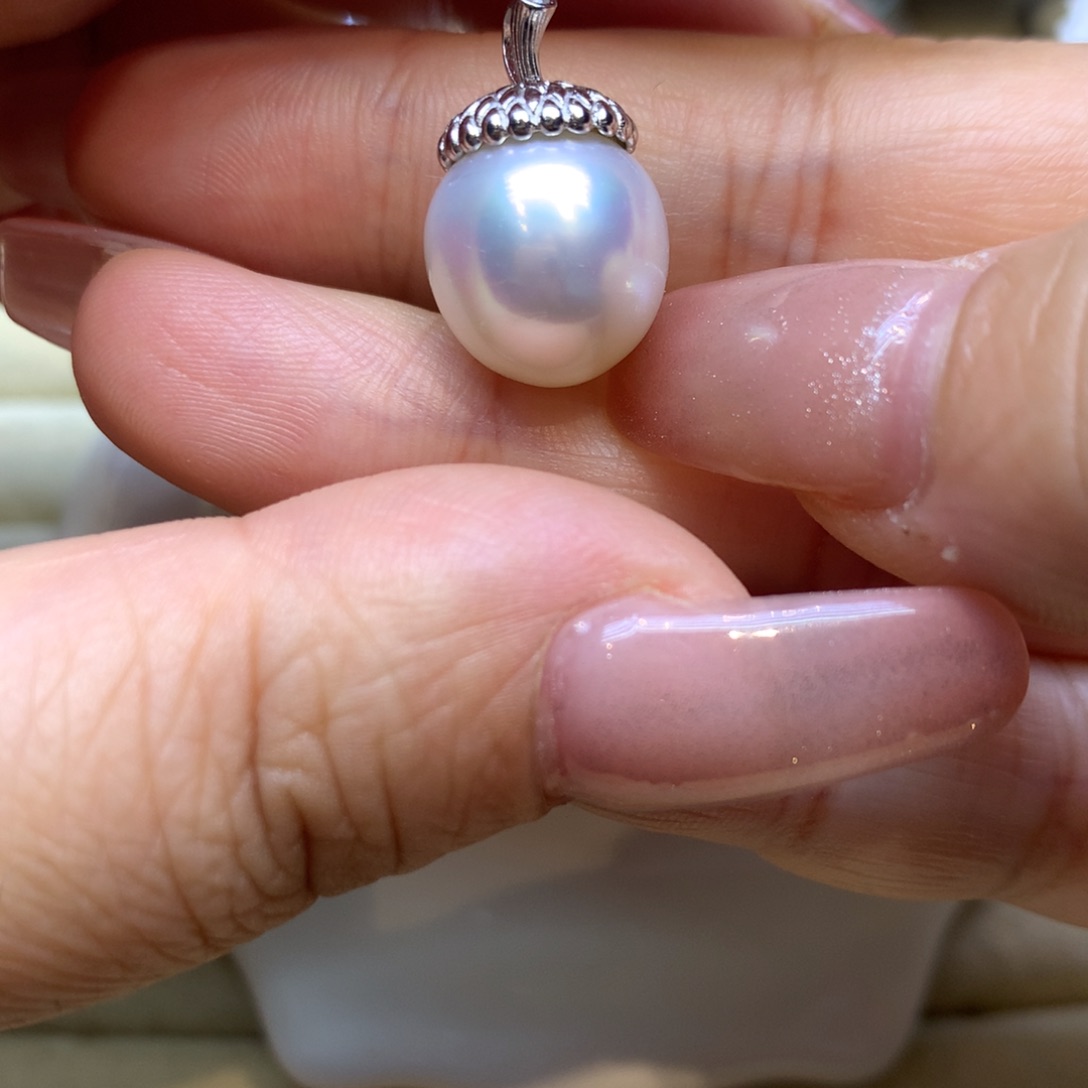 颈饰银S925镶嵌海水珍珠