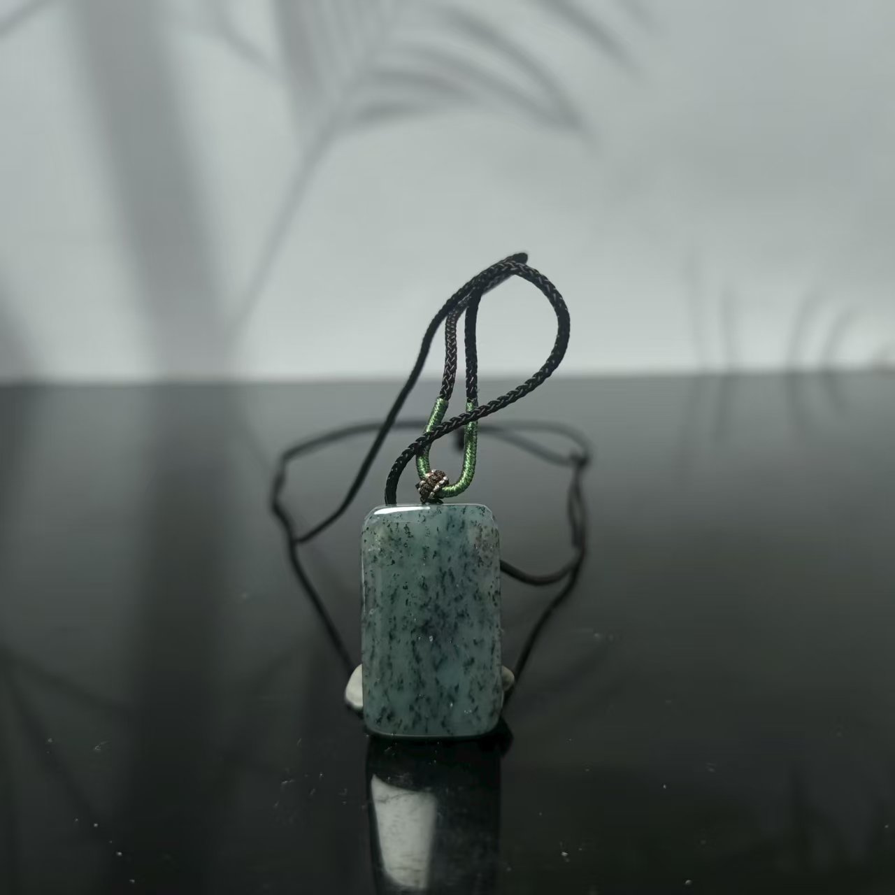 N和田玉无事牌吊坠2357