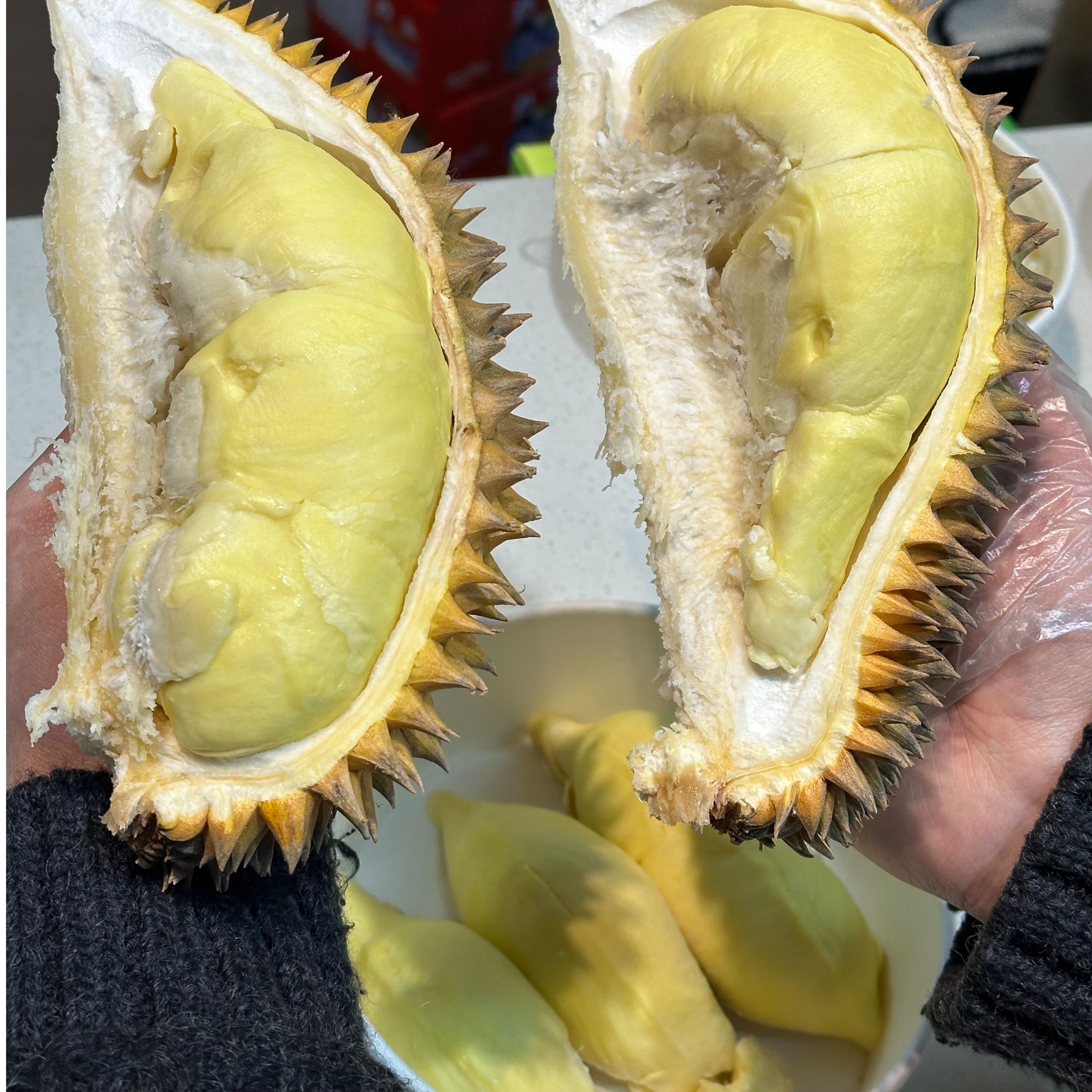 越南手挑双A果金枕鲜榴莲-3到10斤，肉厚核小一物一拍榴莲小时达金枕越南