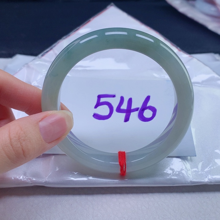 翡翠未镶嵌手镯58圈口