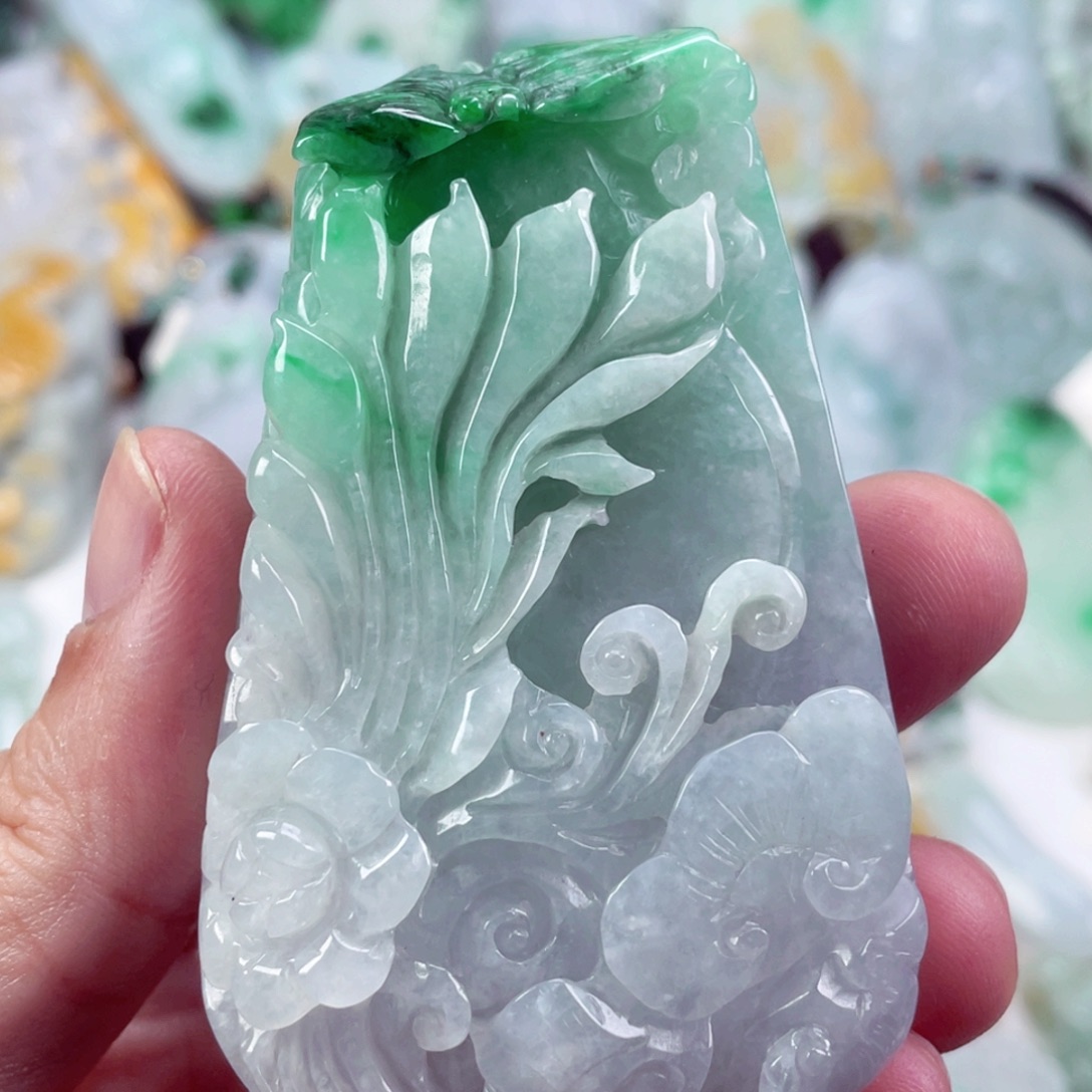 翡翠未镶嵌吊坠(不含链)