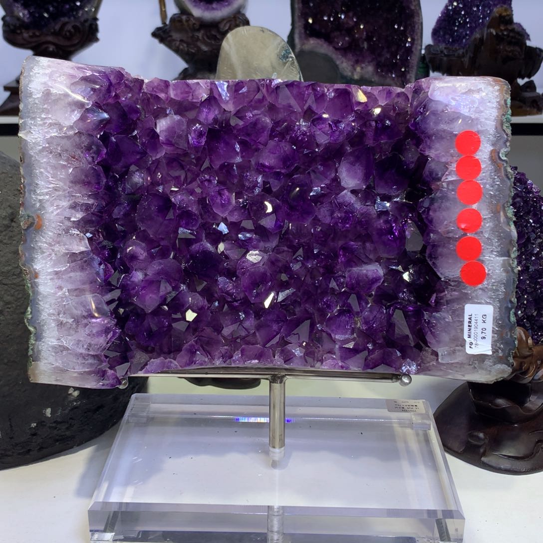 紫晶摆件未镶嵌?****机紫晶