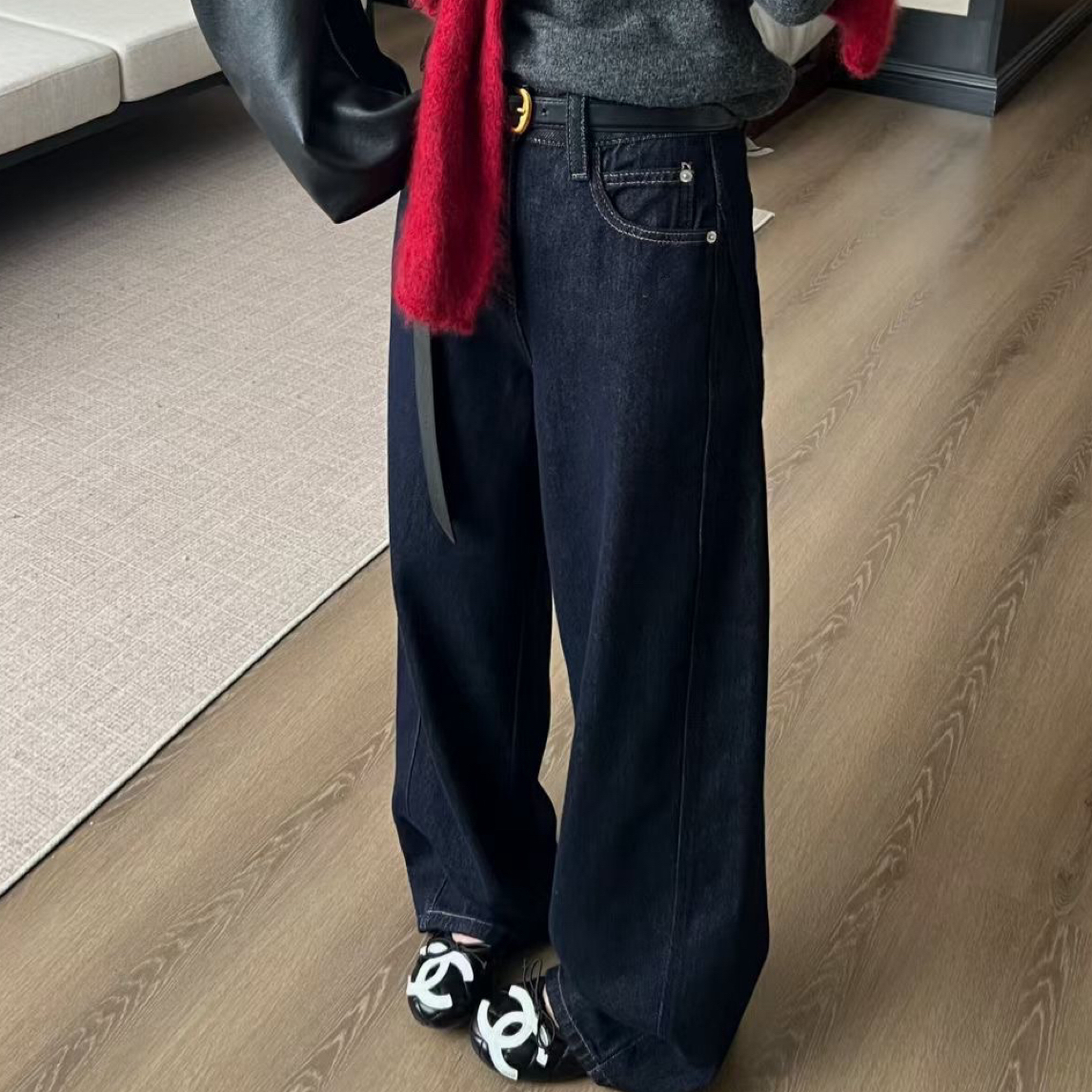 小妖精大码女装夏天镰刀牛仔裤薄款百搭显瘦