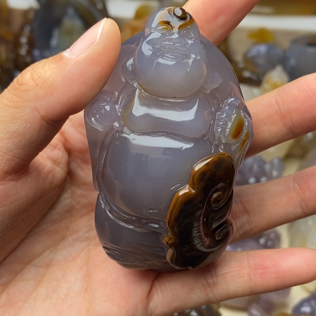 玛瑙/玉髓未镶嵌把件