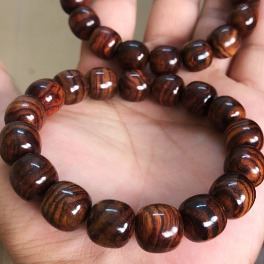 蒲***哥黄花梨/降香黄檀手串/手链1.2老型珠水波手串2串