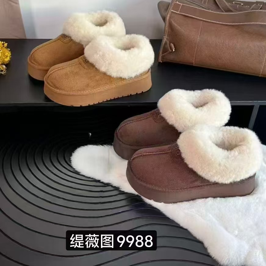 9988厚底加绒毛圈勃肯鞋