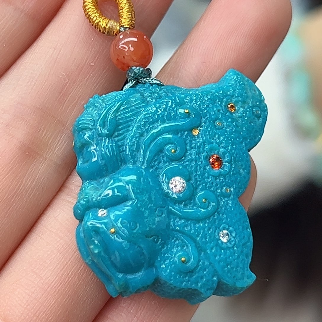 绿松石珠宝奇石未镶嵌