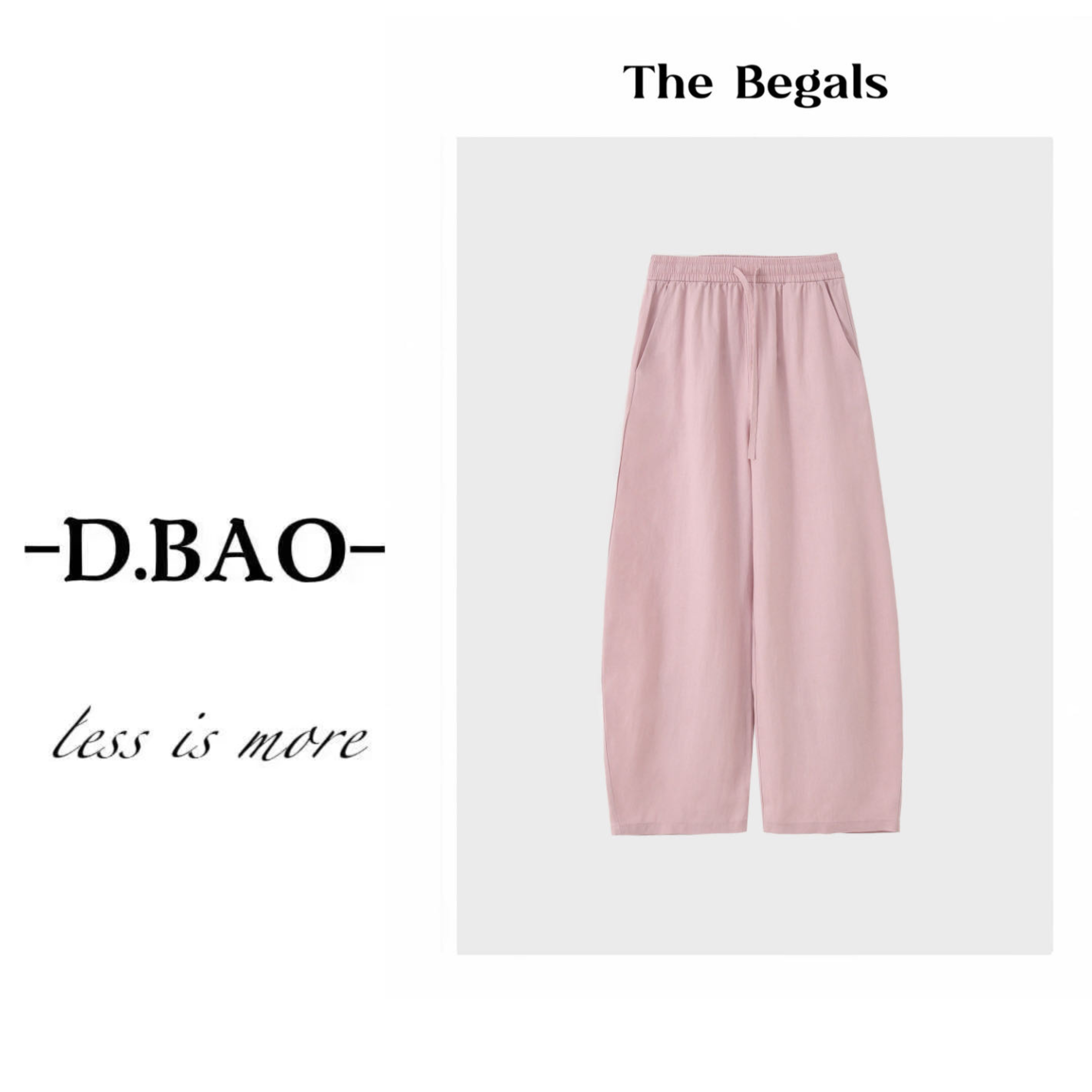 X'JIE-“纸片裤”|100%法国雨露麻固色弯刀休闲裤-1525