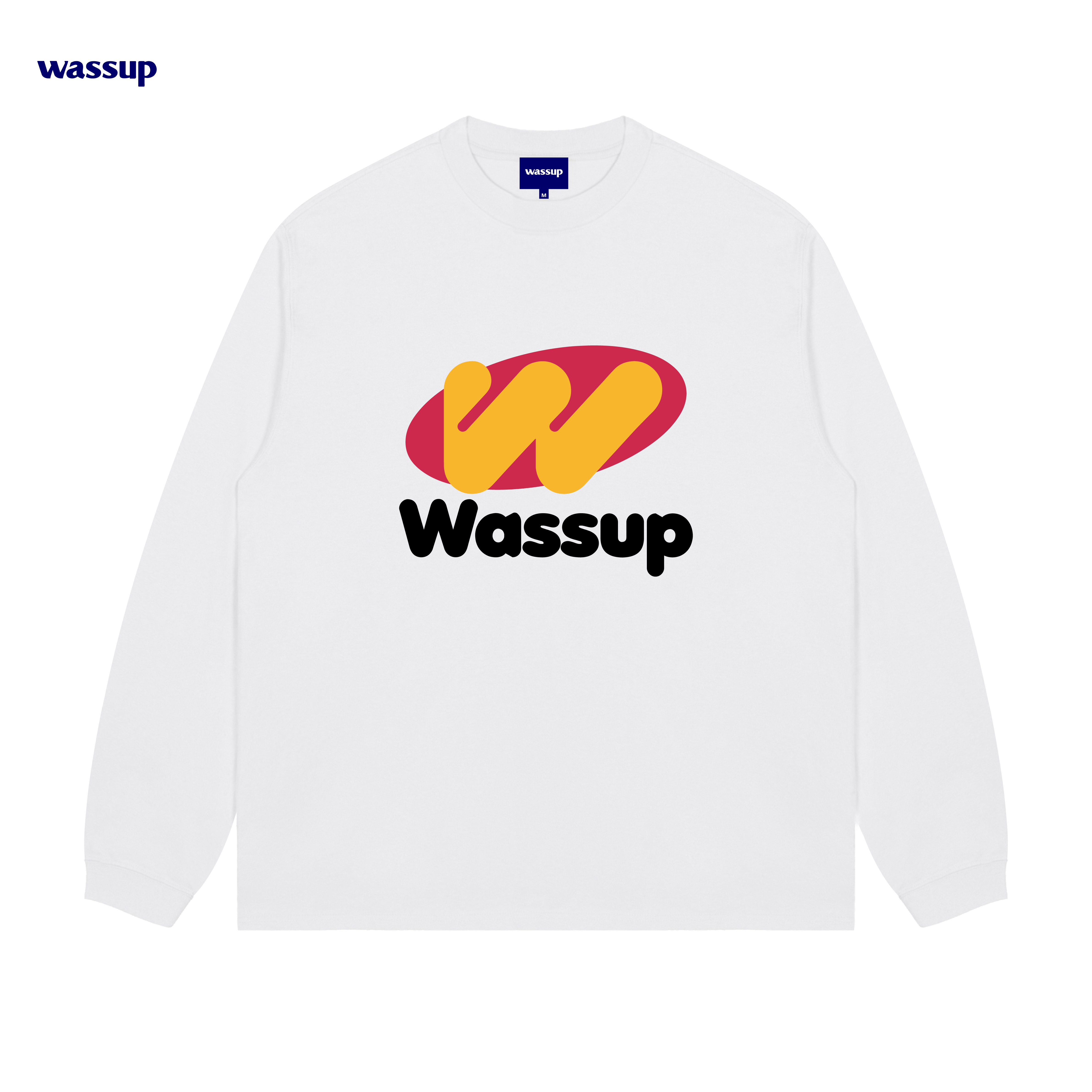 WA SSUP官方-(基础)女纯棉印花夏季长袖男女同款复古百搭t恤国潮