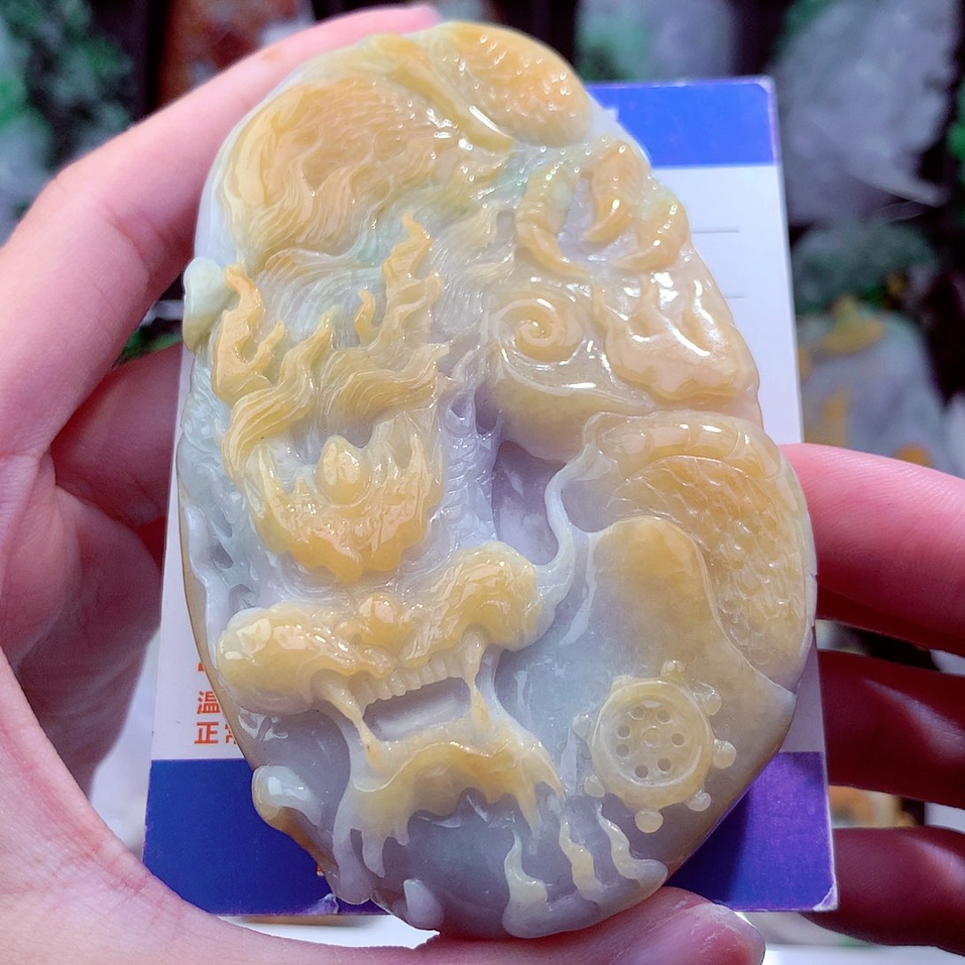 翡翠未镶嵌颈饰天然