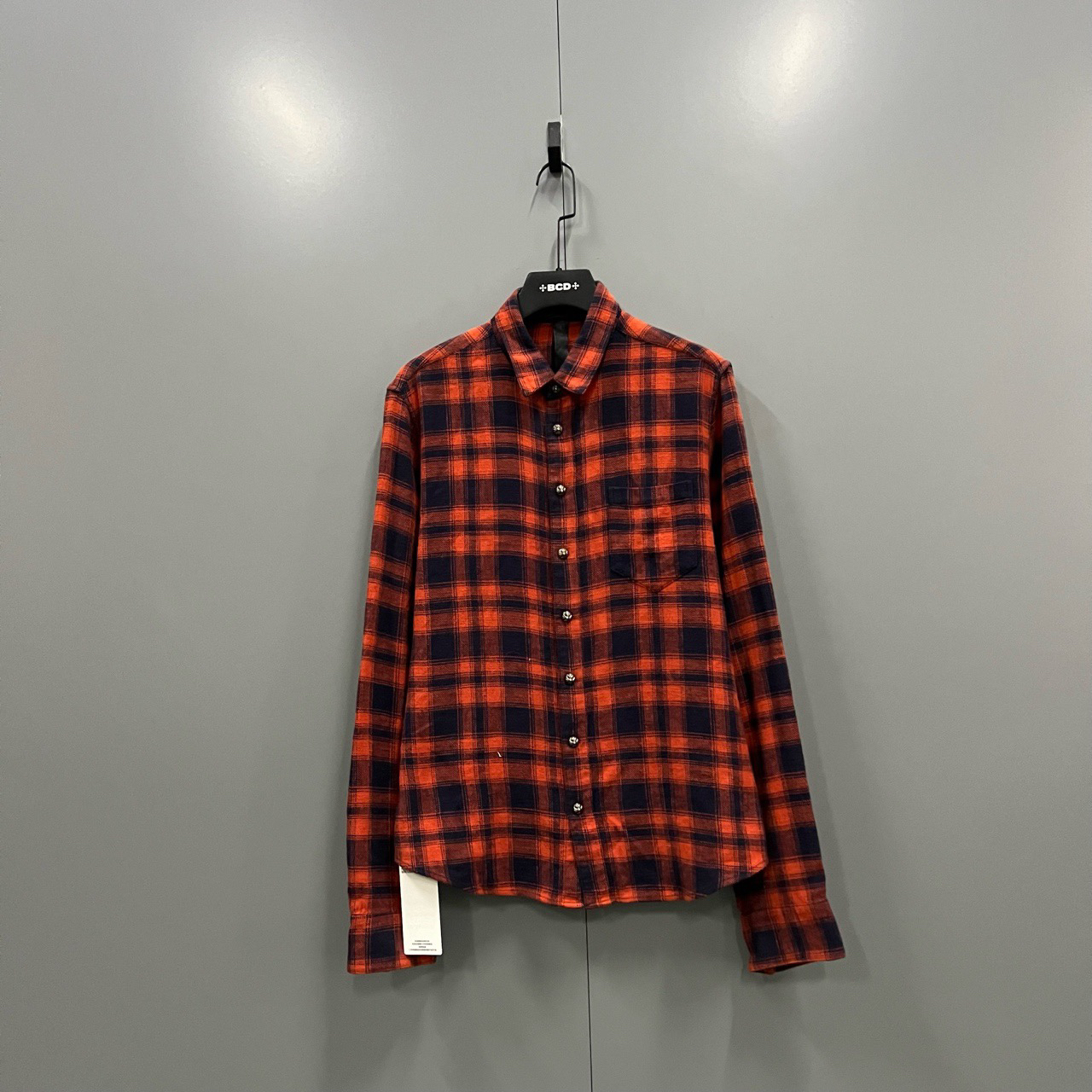 95新 Chrome Hearts/克罗心 （jp）121 格纹长袖衬衫 L码/