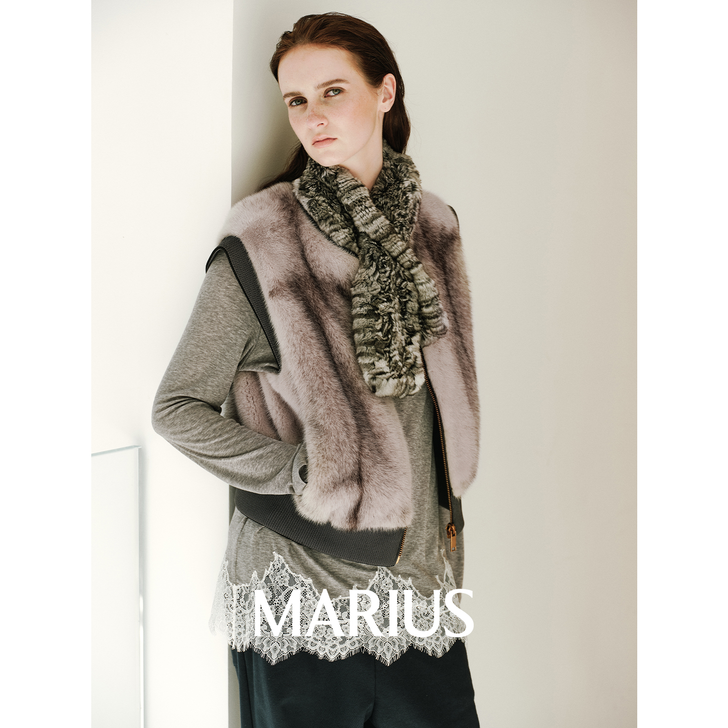 MARIUS | 皇冠级水貂皮草低调奢华实穿舒适正肩棒球领马甲秋冬