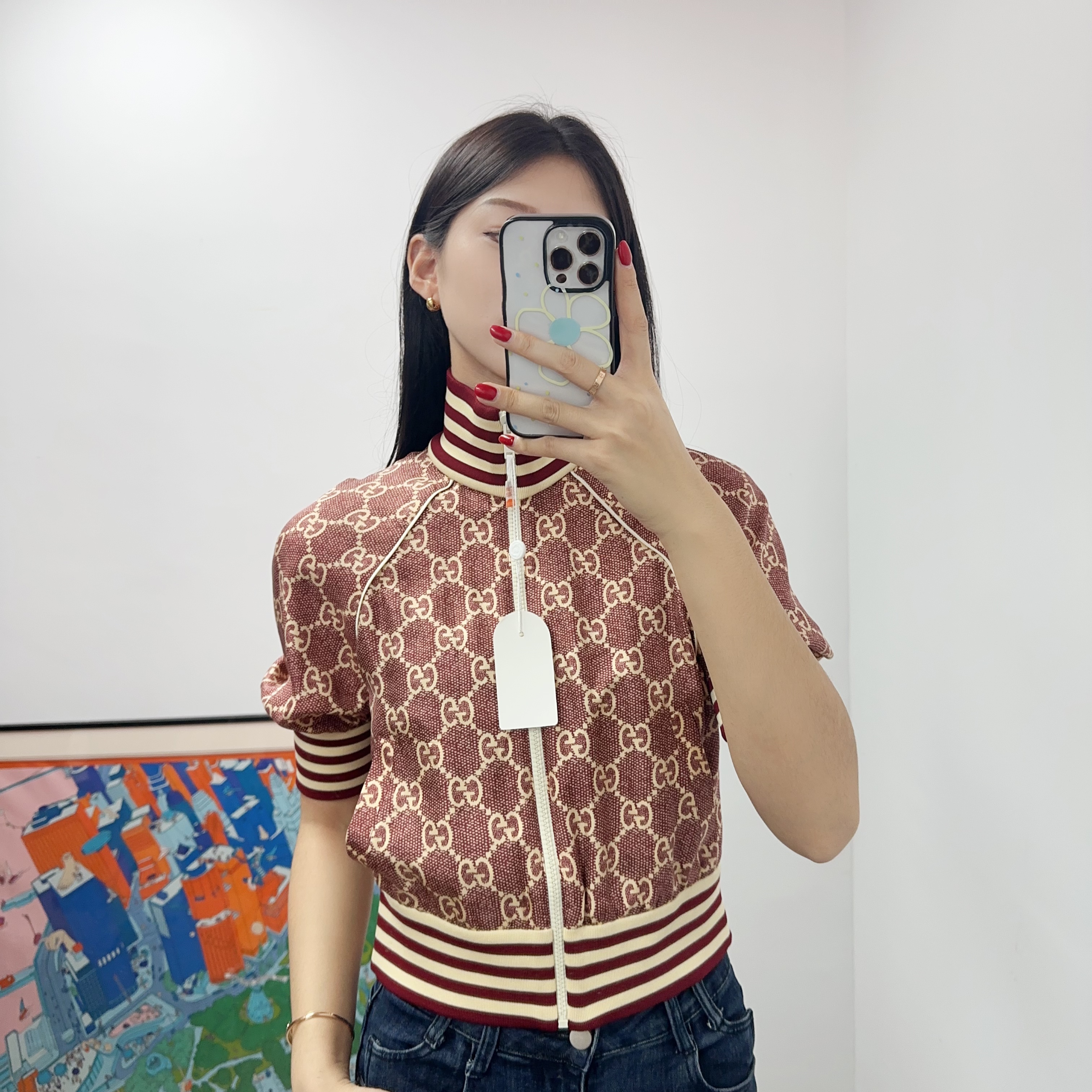 95新 GUCCI/古驰 蚕丝满印外套/250730JCLXYA3