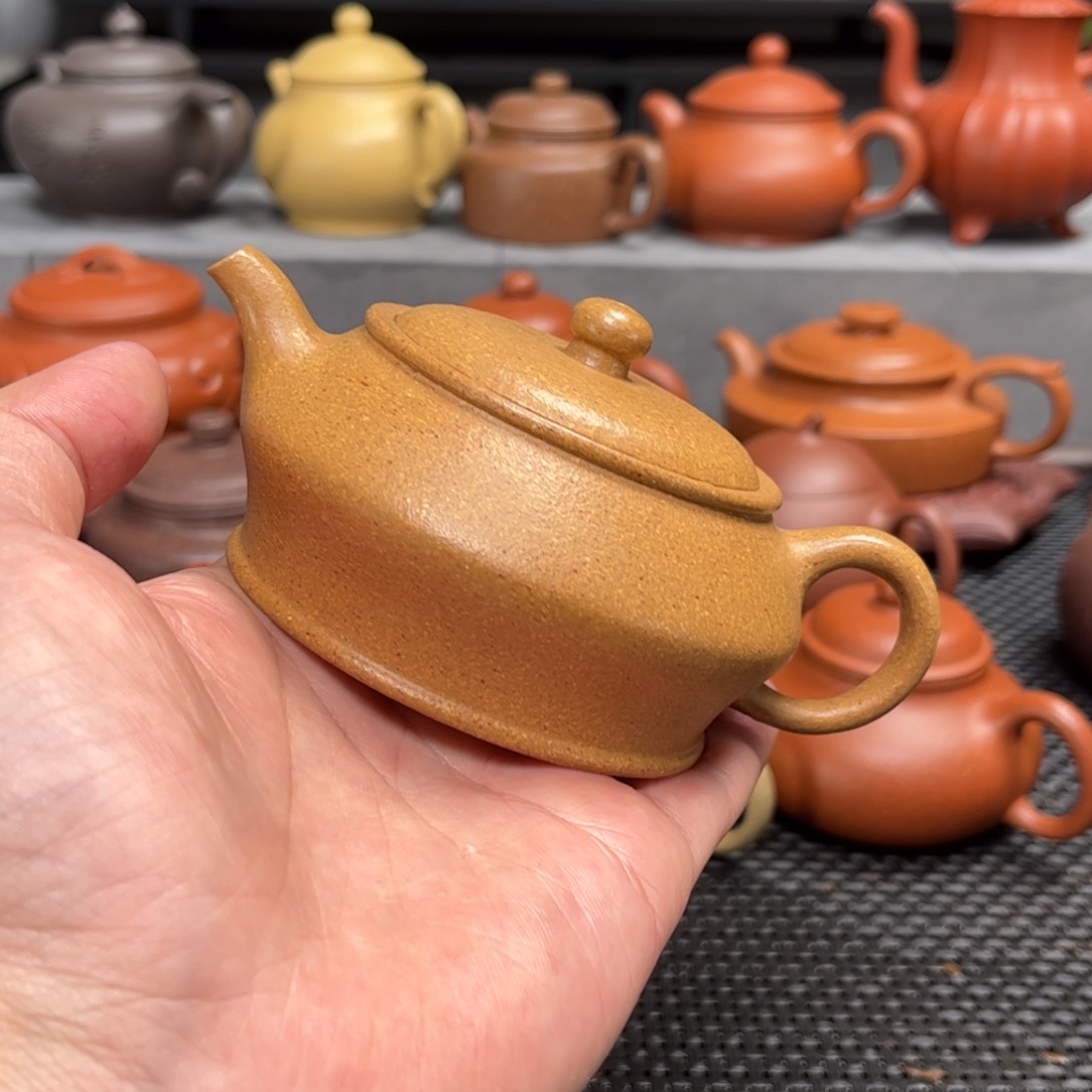 紫砂茶壶紫砂艺术茶具套装黄金段