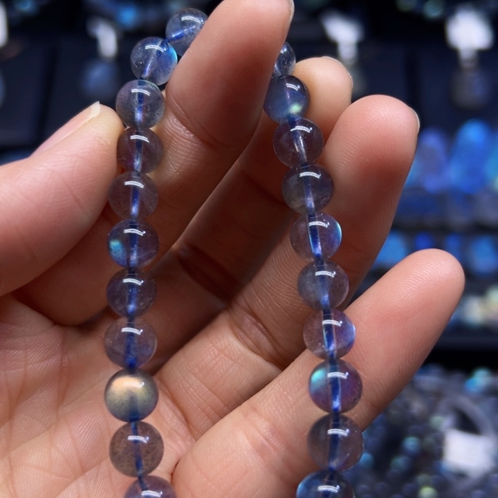 长石手链未镶嵌8左右