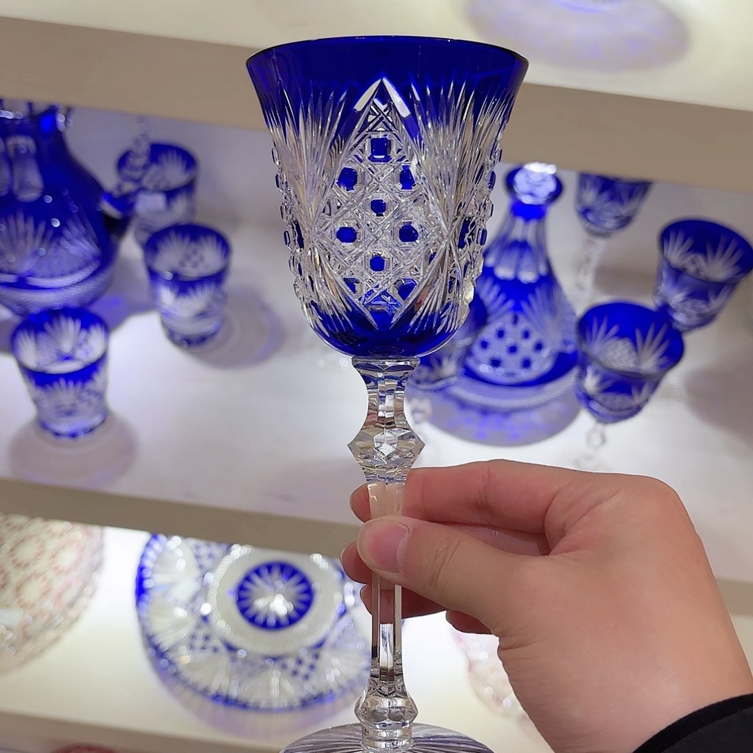 水晶杯水晶花瓶果盘通宝工艺品