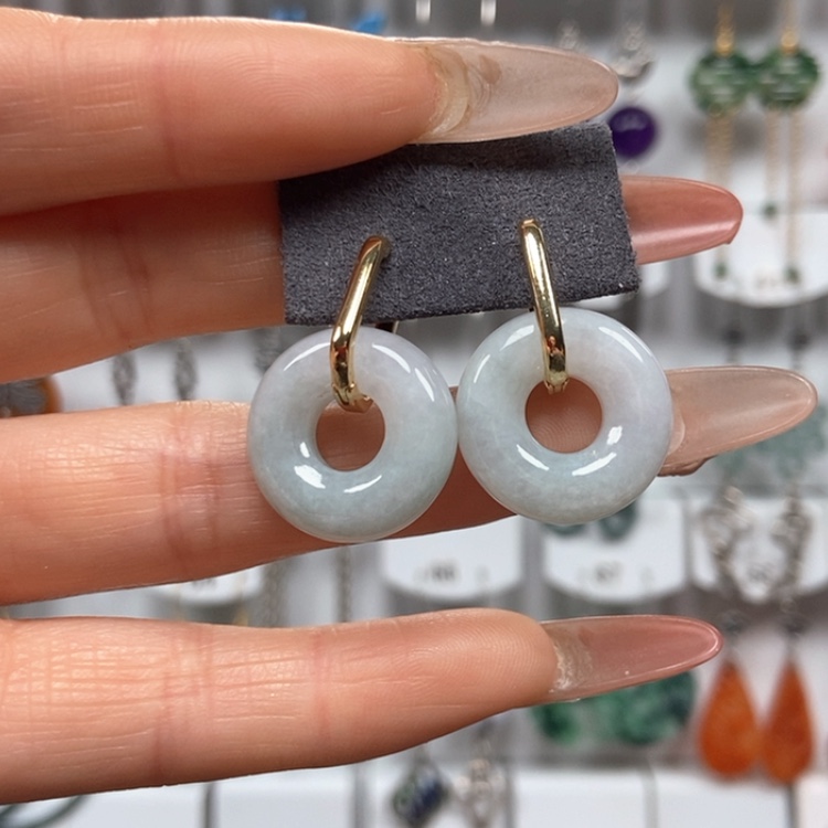 【闪购商品】翡翠耳饰未镶嵌耳饰