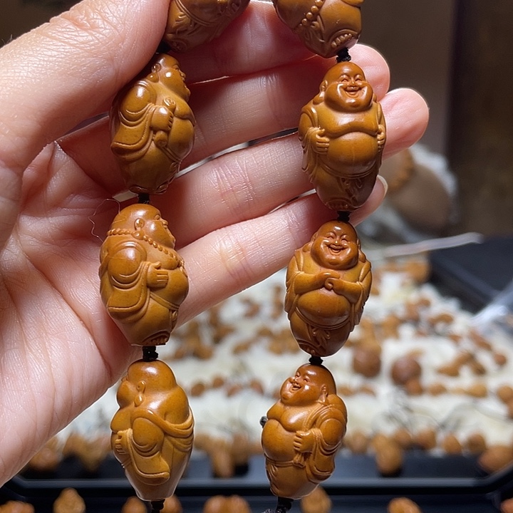 橄榄核手串/手链小金条