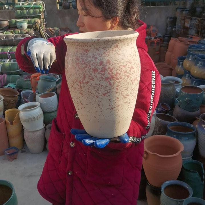 红陶口20高29瑕疵