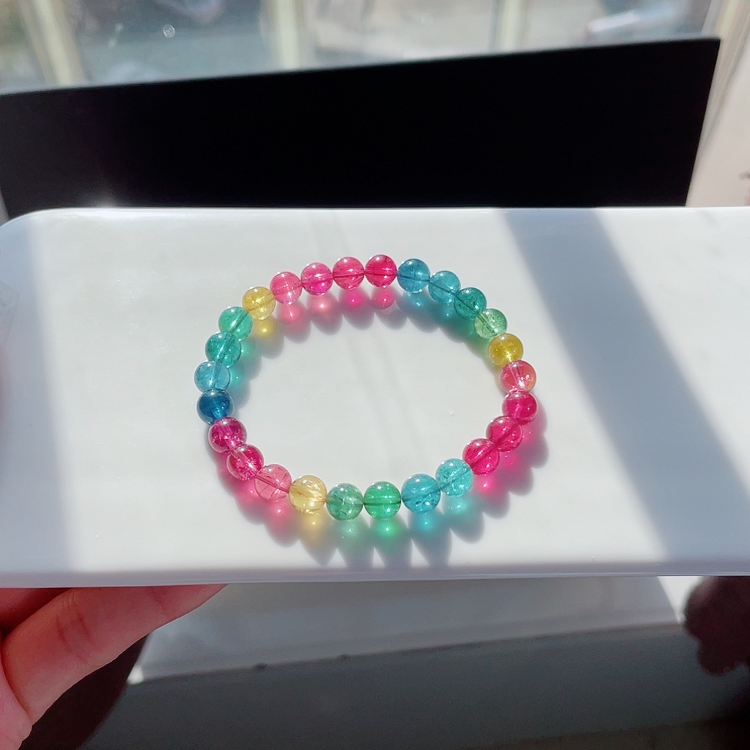 未镶嵌碧玺手链7mm