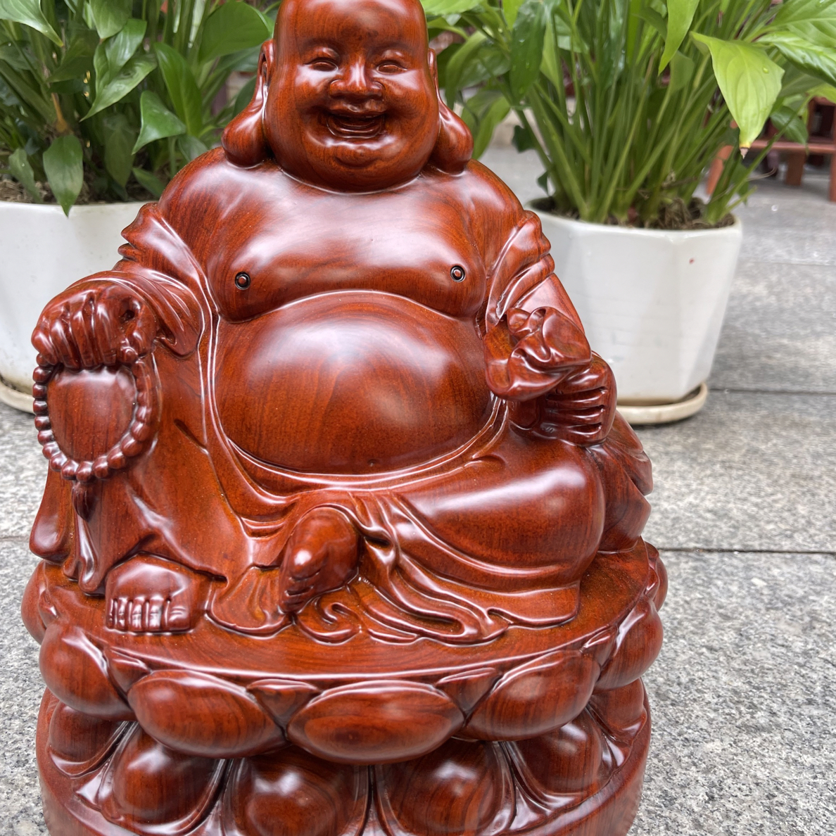 坐佛笑佛布袋佛家居客厅办公室桌面摆件