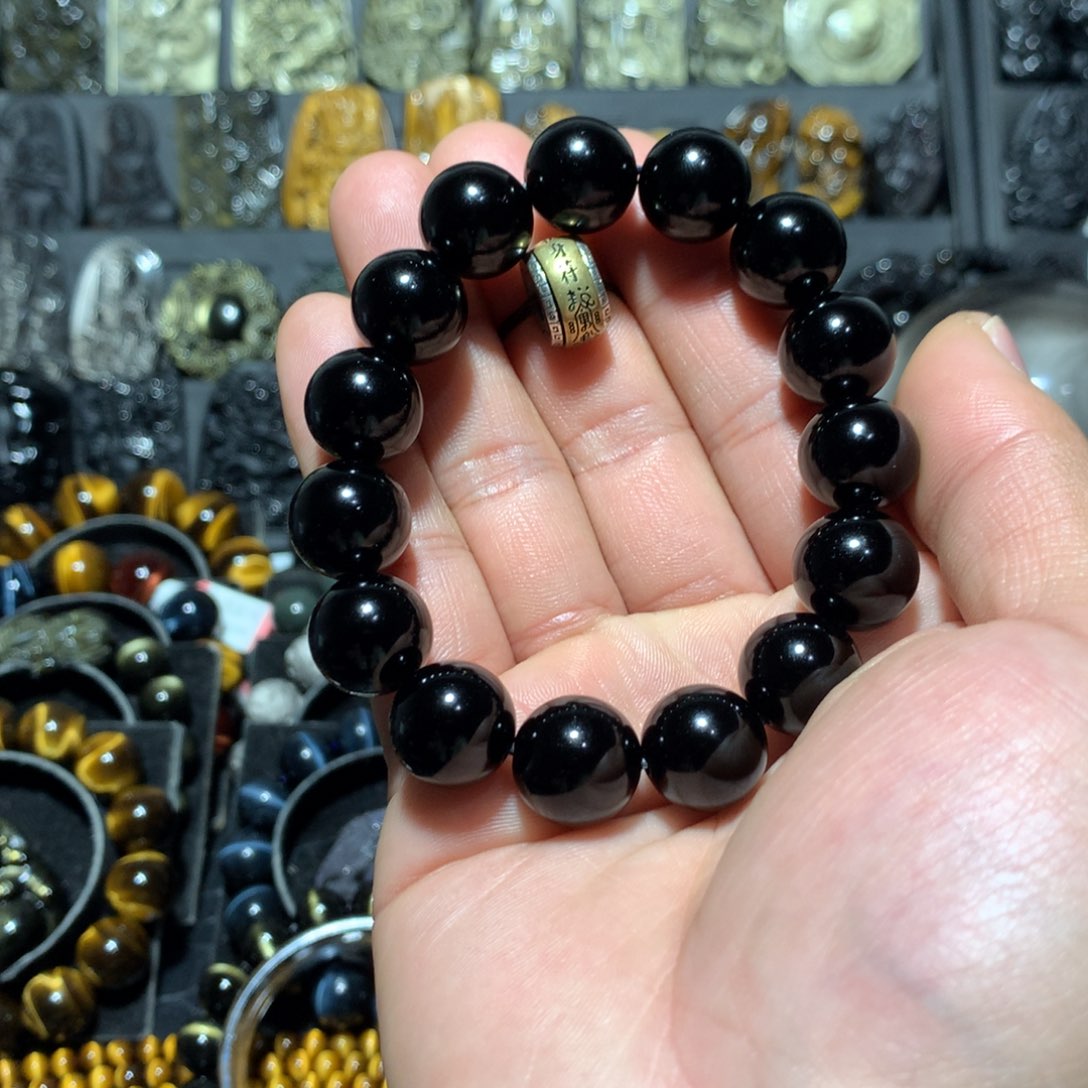 未镶嵌黑曜岩手链幸****）