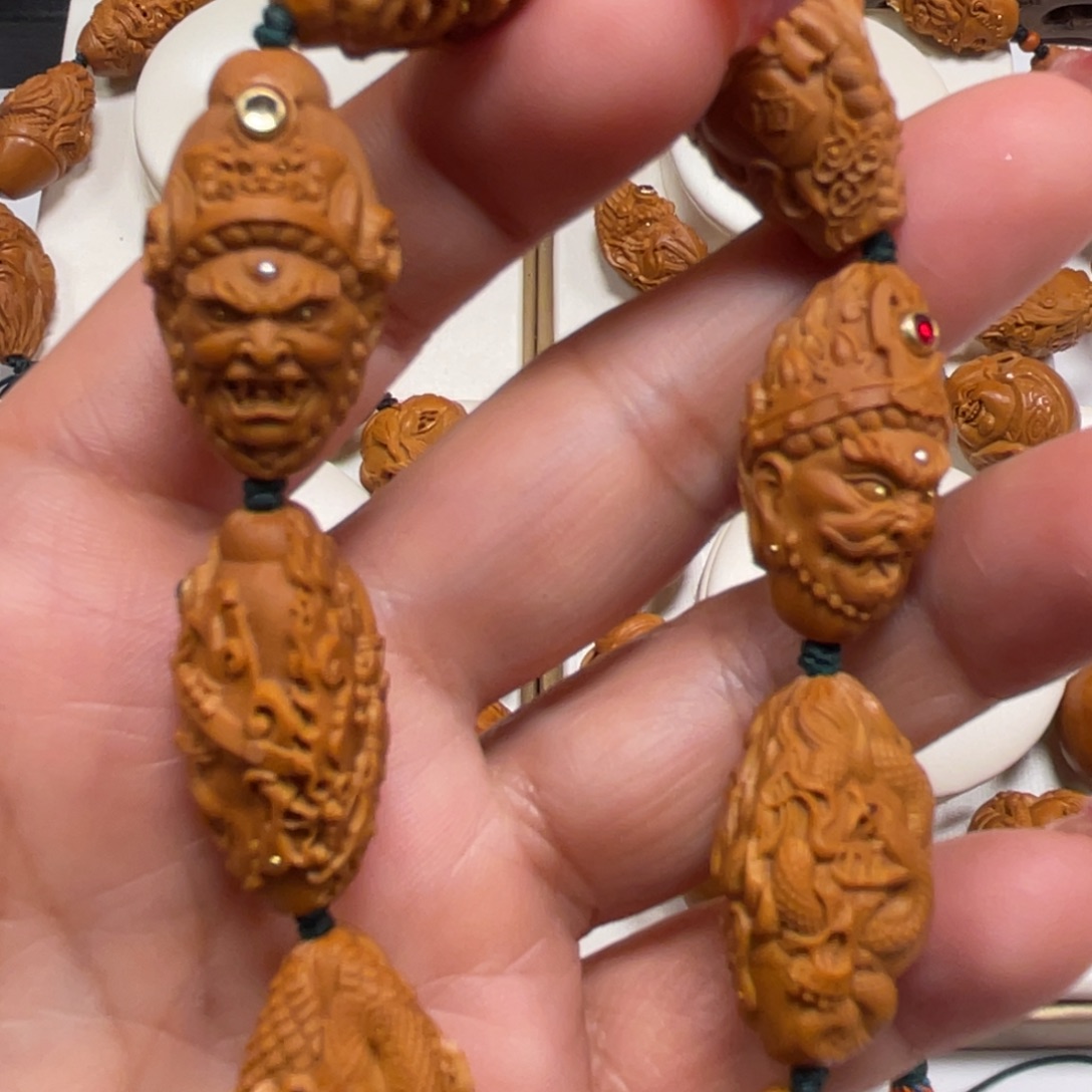 手串/手链橄榄核八宝五色财神橄榄核手串