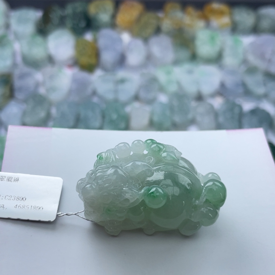 翡翠颈饰未镶嵌貔貅