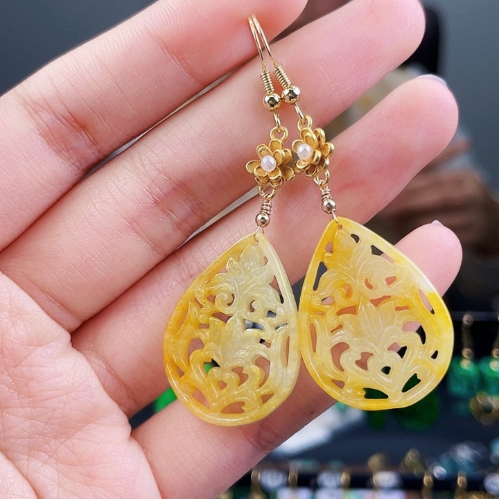 翡翠耳饰未镶嵌饰品