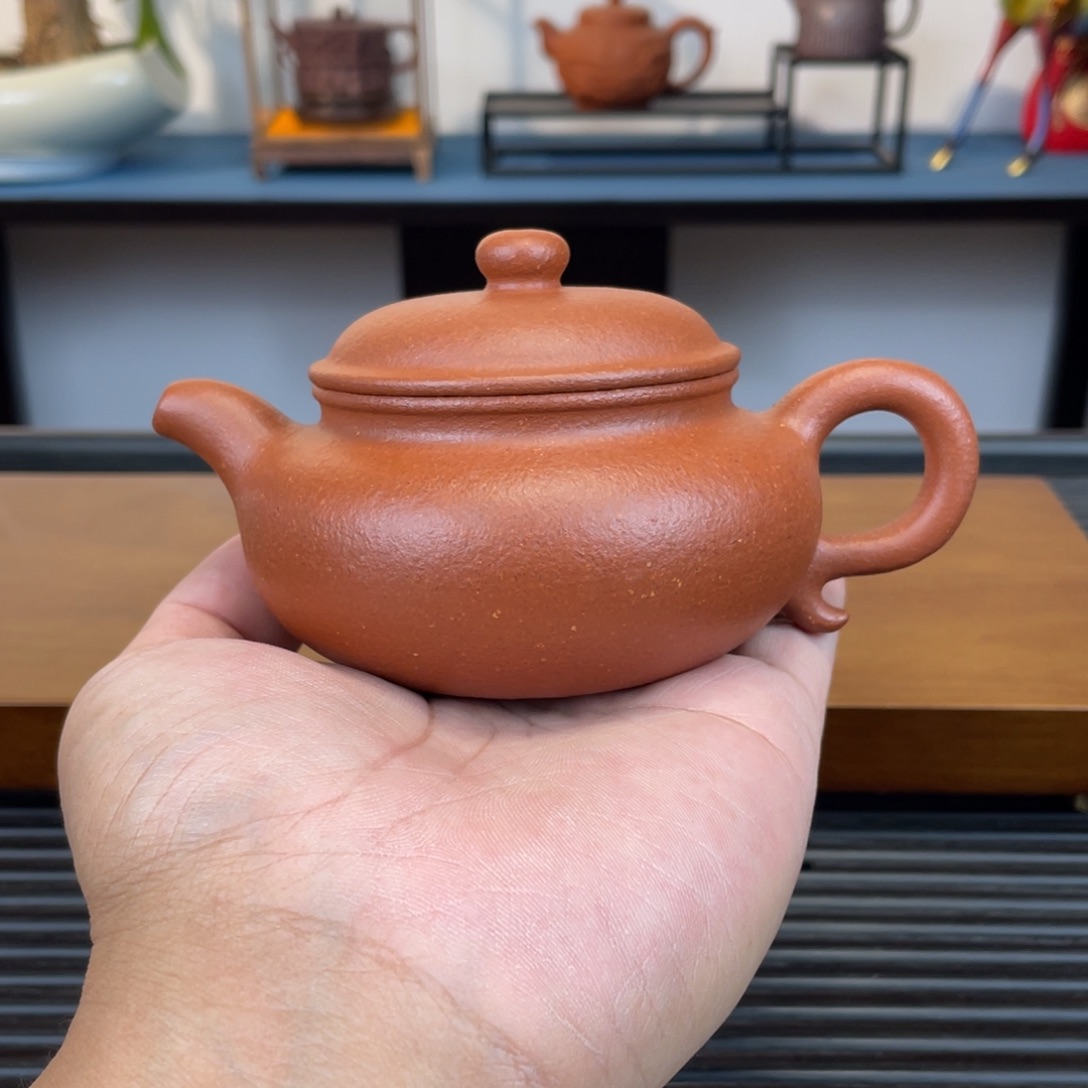 茶壶紫砂红降坡仿古200cc