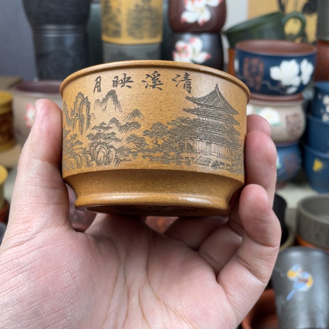 紫砂茶杯紫砂茶杯