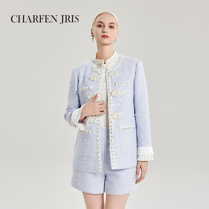 【媛媛专享】朝峰法式轻奢小香风气质时尚短款外套FJE3A603-6005A