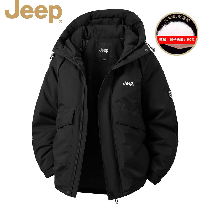 JEEP吉普官方正品羽绒服男款加厚保暖户外运动防风御寒夹克外套