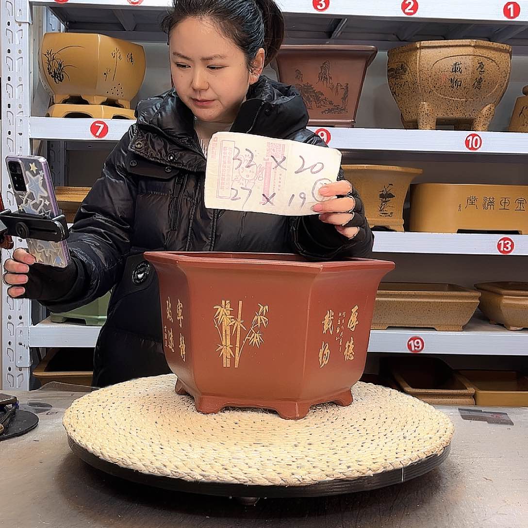 紫砂花盆紫砂花盆