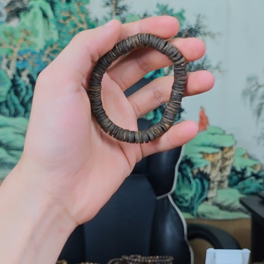 沉香手串红骨凹身沉水08单圈多样性发一