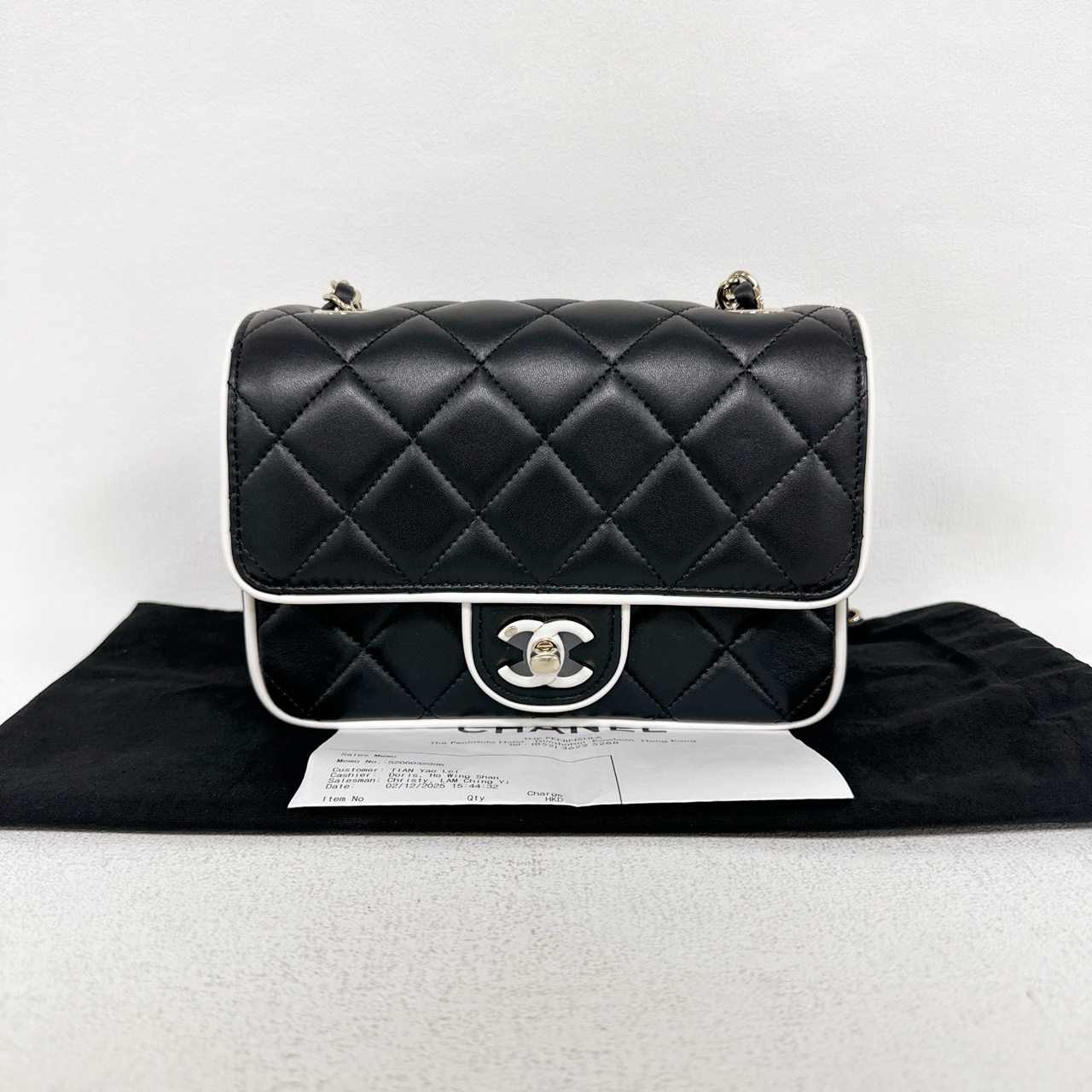 99新 Chanel/香奈儿 25P方胖子黑白熊猫漫画系列（1490）