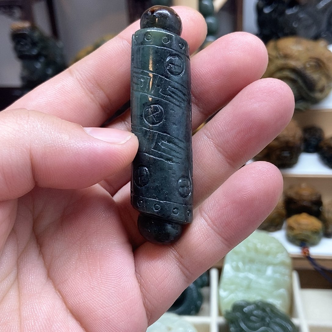 岫岩河磨玉（透闪石质玉）把件未镶嵌用****6